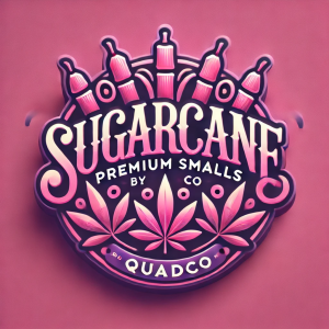 Sugarcane cannabis strain, known for its sweet, earthy flavor profile and uplifting effects, offered as premium smalls by QuadCo.